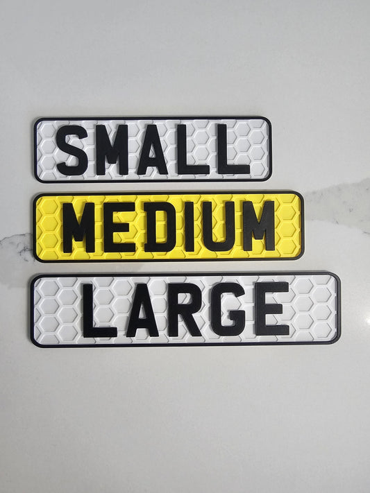 License Plate for Ride on Cars, Toddler Gift, Personalised 4D plate, Kids Birthday gift, New car gift, Textured Childs Number Plate