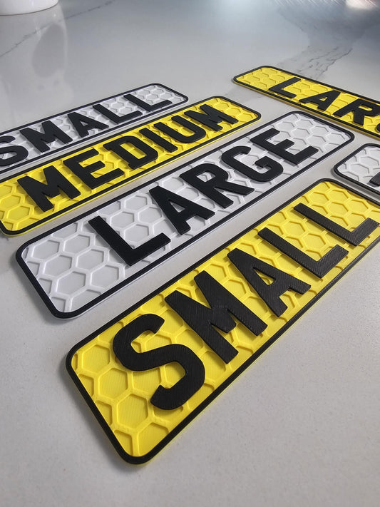License Plate for Ride on Cars, Toddler Gift, Personalised 4D plate, Kids Birthday gift, New car gift, Textured Childs Number Plate